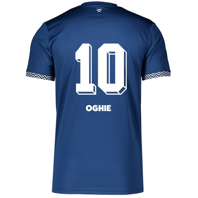 Danxen Damen Joshua Oghie #10 Marineblau Weiß Heimtrikot Trikot 2025/26 T-Shirt Österreich