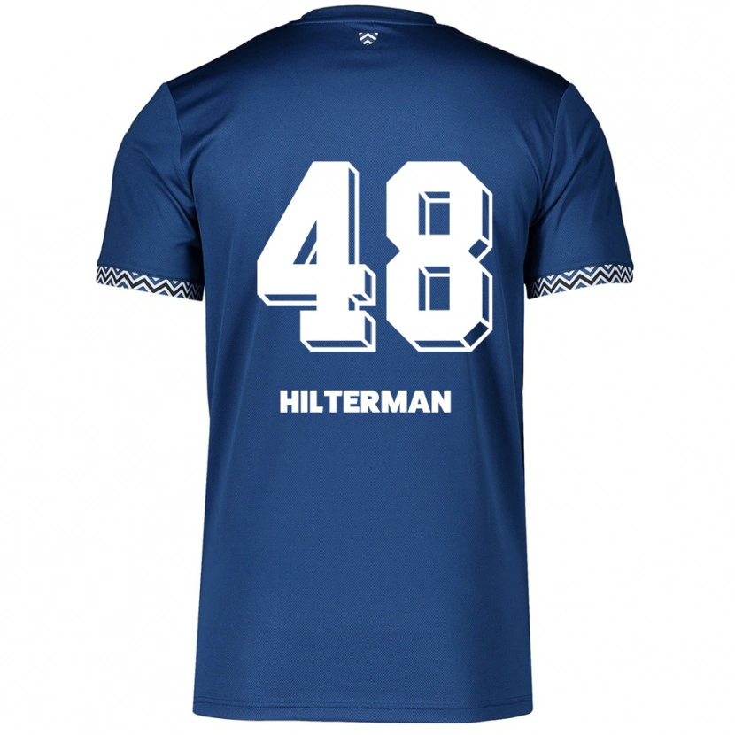 Danxen Damen Jeredy Hilterman #48 Marineblau Weiß Heimtrikot Trikot 2025/26 T-Shirt Österreich