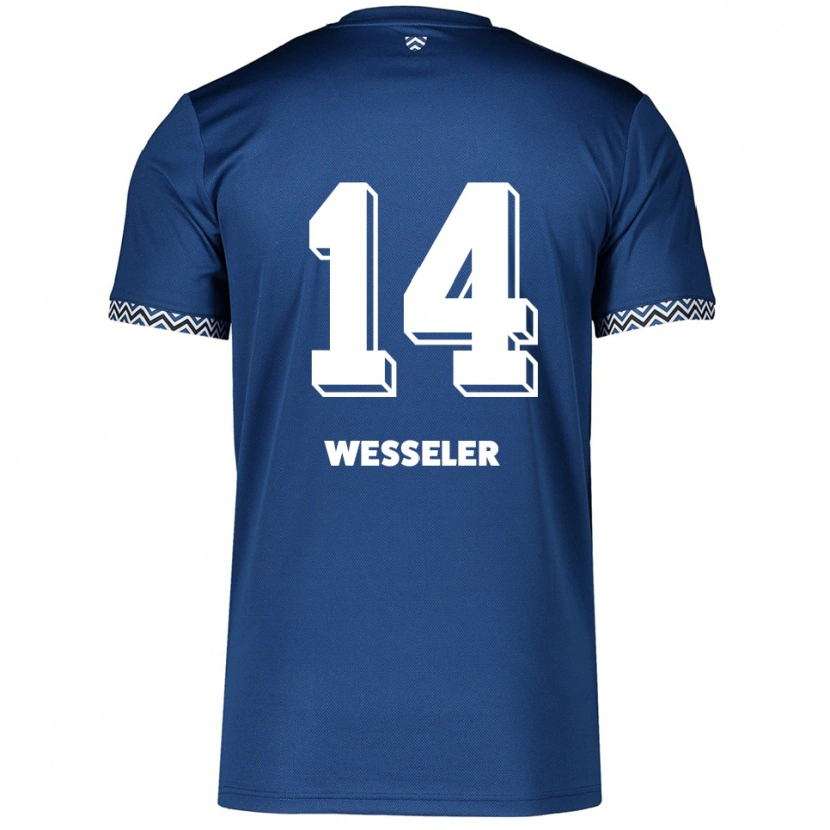 Danxen Damen Anna Weßeler #14 Marineblau Weiß Heimtrikot Trikot 2025/26 T-Shirt Österreich