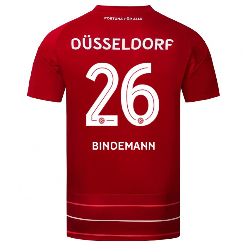 Danxen Damen Deniz Bindemann #26 Rot Weiß Heimtrikot Trikot 2025/26 T-Shirt Österreich
