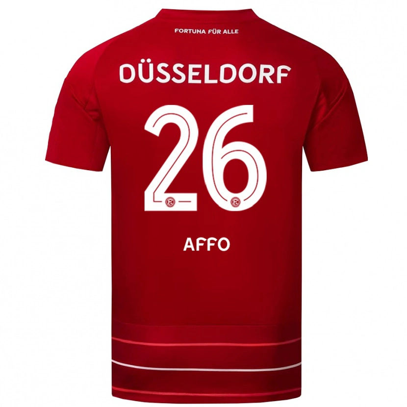 Danxen Damen Samir Affo #26 Rot Weiß Heimtrikot Trikot 2025/26 T-Shirt Österreich