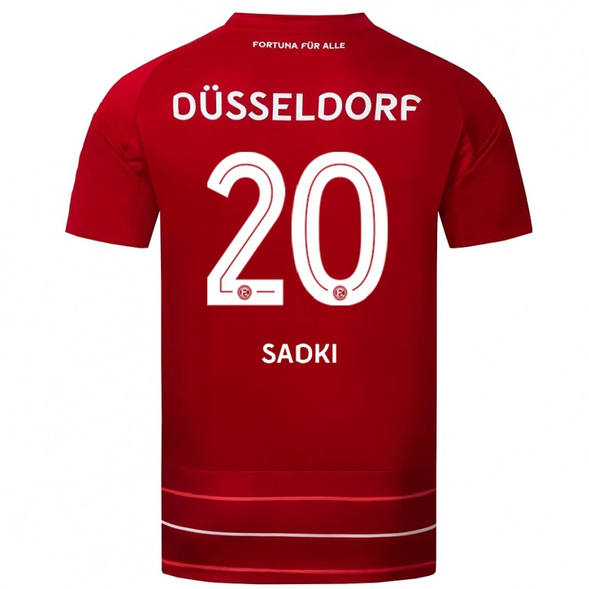 Danxen Damen Mohammed Sadki #20 Rot Weiß Heimtrikot Trikot 2025/26 T-Shirt Österreich