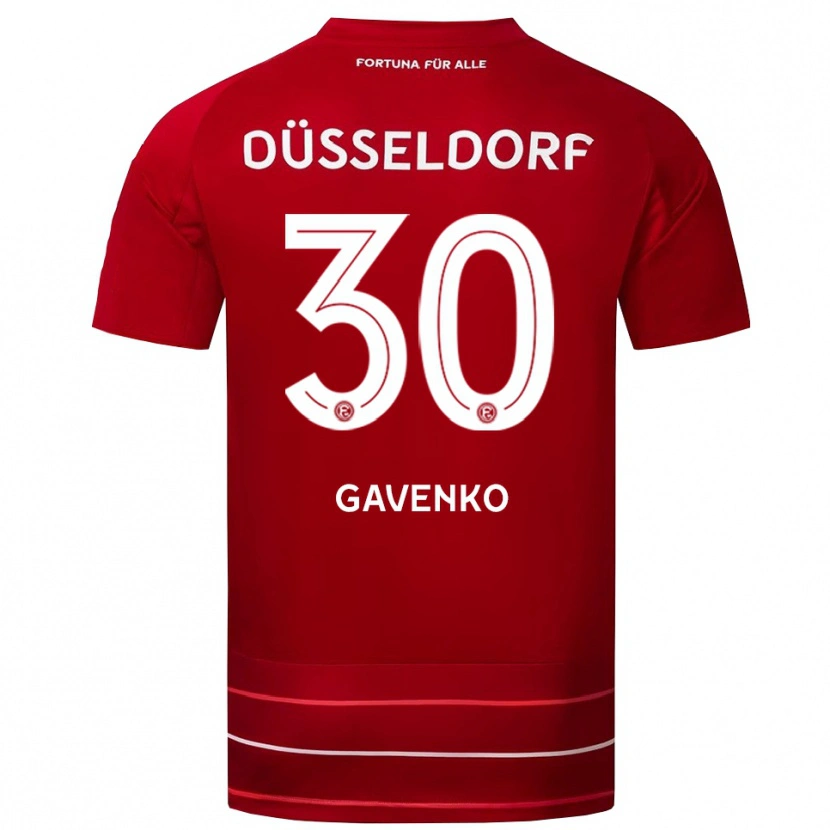 Danxen Damen Ivan Gavenko #30 Rot Weiß Heimtrikot Trikot 2025/26 T-Shirt Österreich