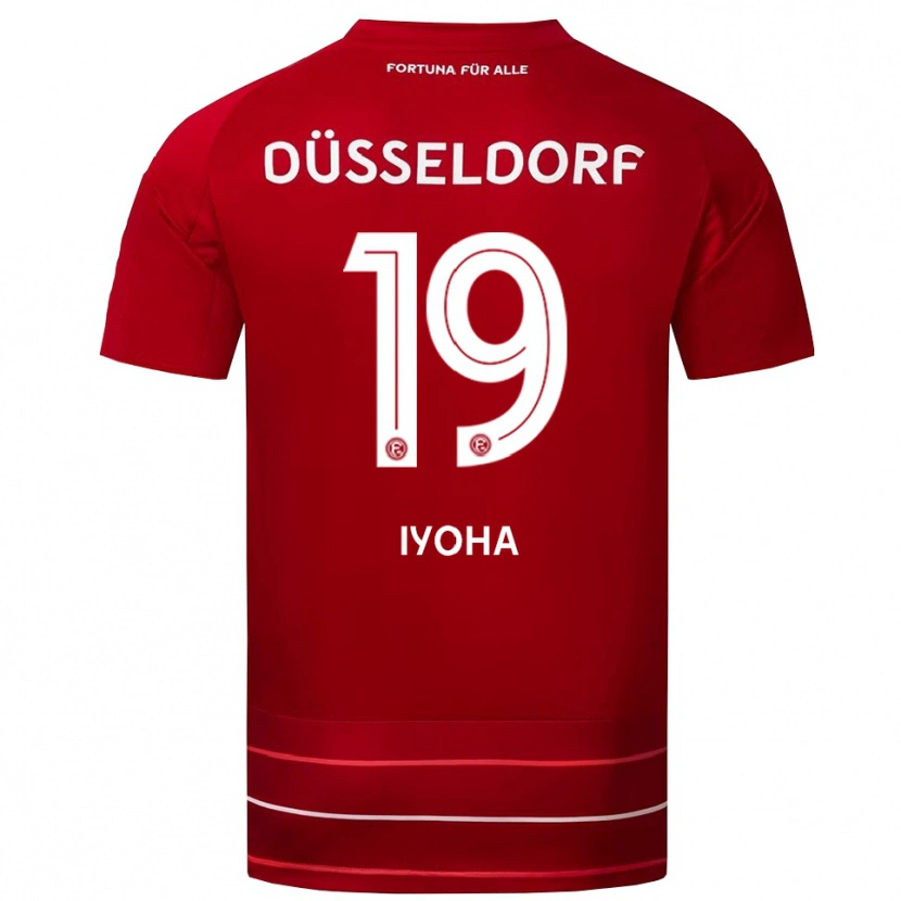 Danxen Damen Emmanuel Iyoha #19 Rot Weiß Heimtrikot Trikot 2025/26 T-Shirt Österreich