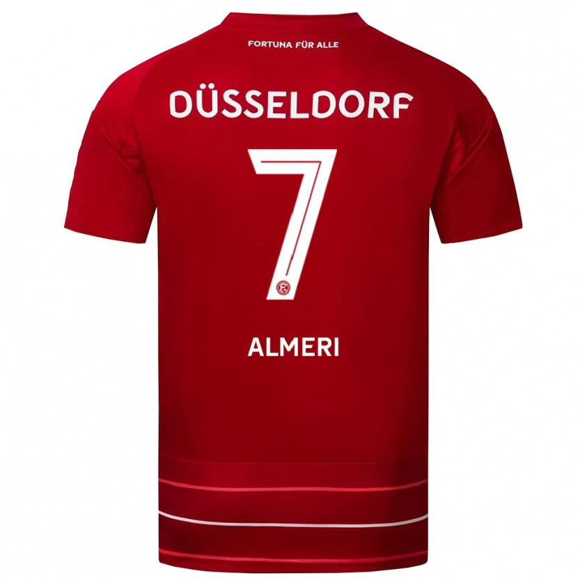 Danxen Damen Majd Almeri #7 Rot Weiß Heimtrikot Trikot 2025/26 T-Shirt Österreich