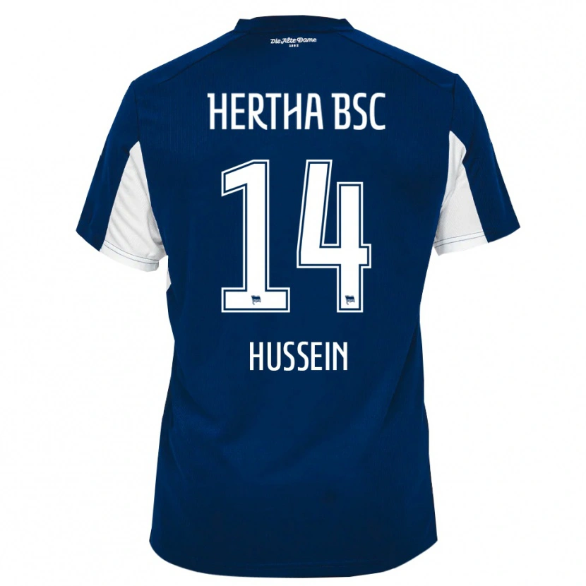 Danxen Damen Bilal Hussein #14 Weiß Blau Heimtrikot Trikot 2025/26 T-Shirt Österreich