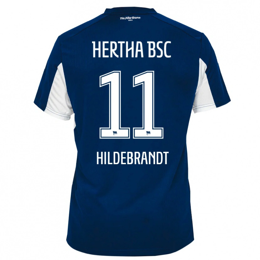 Danxen Damen Niklas Hildebrandt #11 Weiß Blau Heimtrikot Trikot 2025/26 T-Shirt Österreich