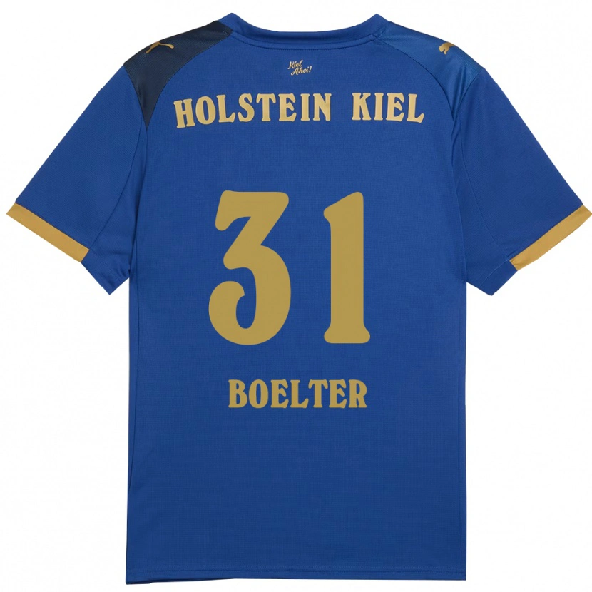 Danxen Damen Felix Boelter #31 Blau Gold Heimtrikot Trikot 2025/26 T-Shirt Österreich