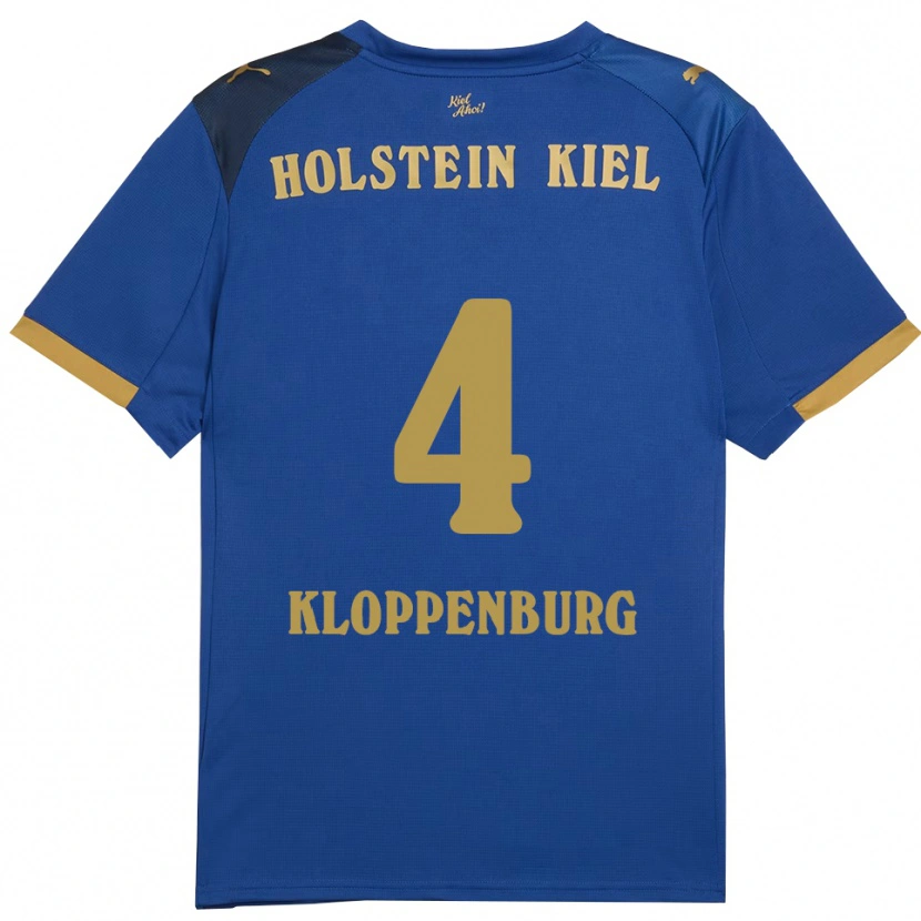 Danxen Damen Len Kloppenburg #4 Blau Gold Heimtrikot Trikot 2025/26 T-Shirt Österreich
