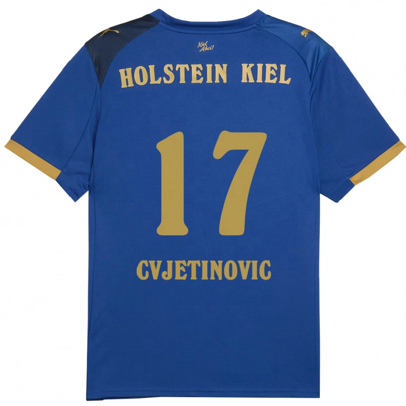 Danxen Damen Mladen Cvjetinovic #17 Blau Gold Heimtrikot Trikot 2025/26 T-Shirt Österreich