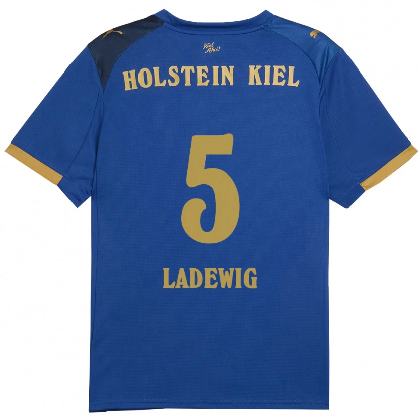 Danxen Damen Lönne Ladewig #5 Blau Gold Heimtrikot Trikot 2025/26 T-Shirt Österreich
