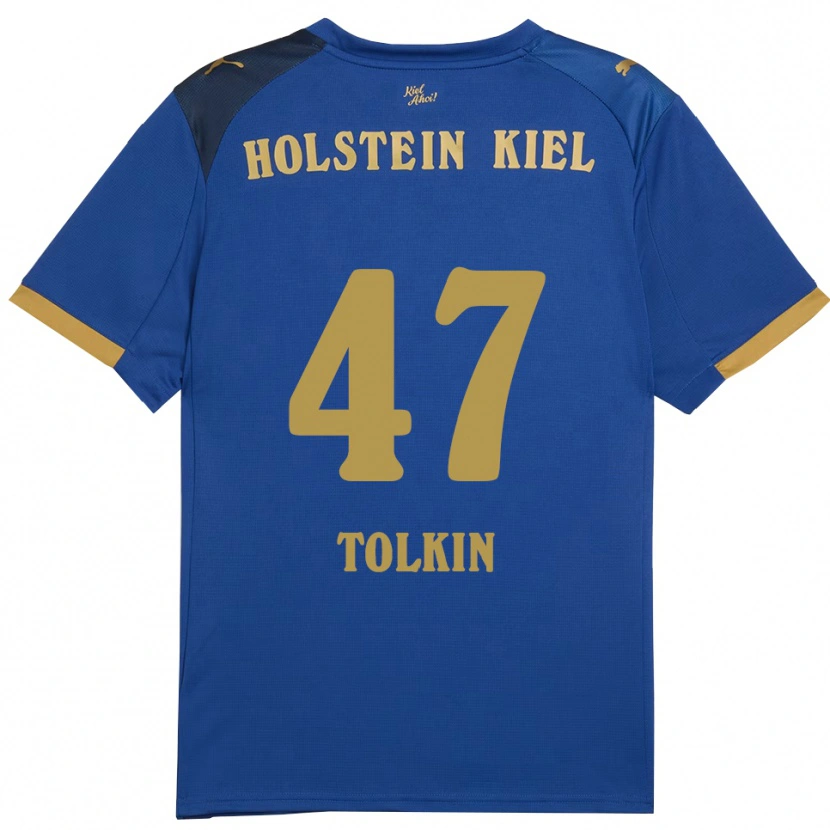 Danxen Damen John Tolkin #47 Blau Gold Heimtrikot Trikot 2025/26 T-Shirt Österreich