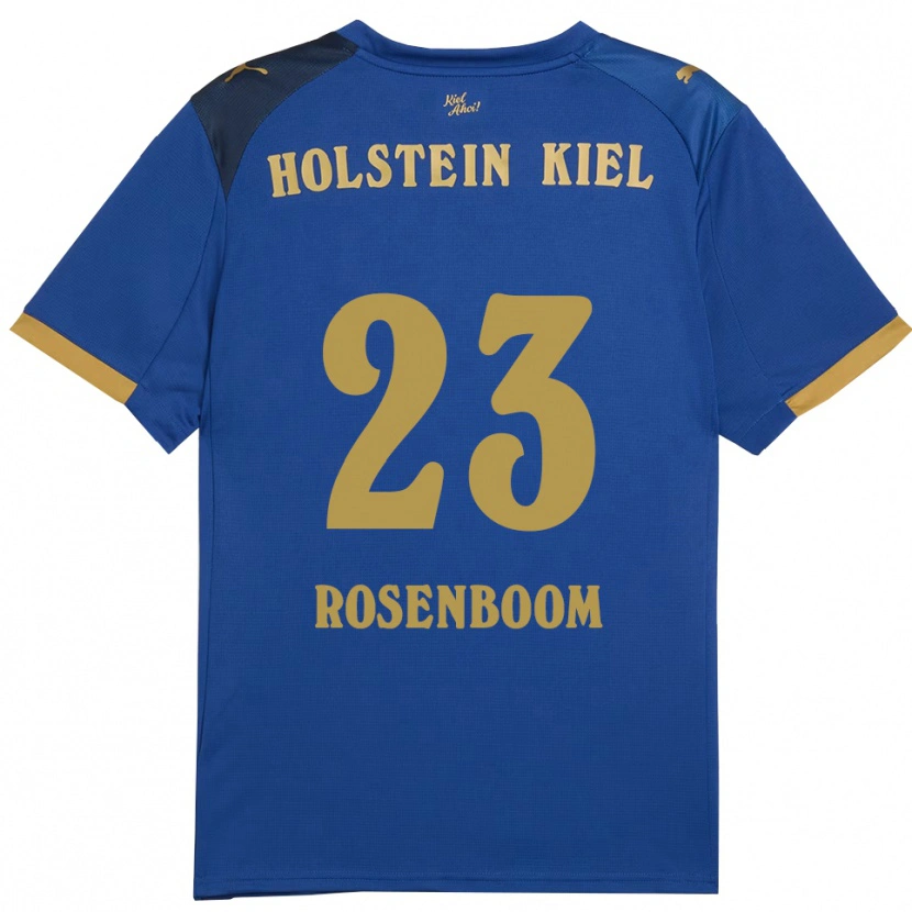 Danxen Damen Lasse Rosenboom #23 Blau Gold Heimtrikot Trikot 2025/26 T-Shirt Österreich