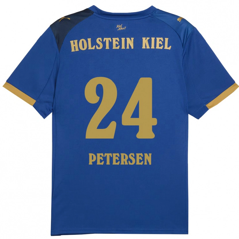 Danxen Damen Malte Petersen #24 Blau Gold Heimtrikot Trikot 2025/26 T-Shirt Österreich