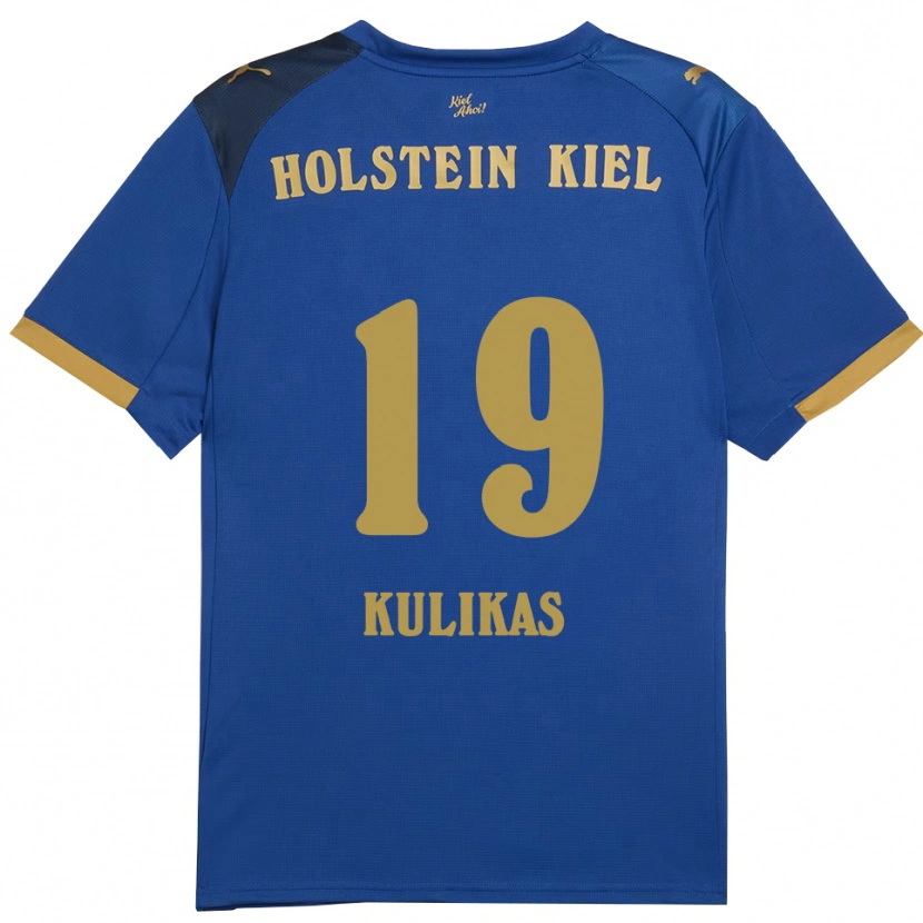 Danxen Damen Laurynas Kulikas #19 Blau Gold Heimtrikot Trikot 2025/26 T-Shirt Österreich