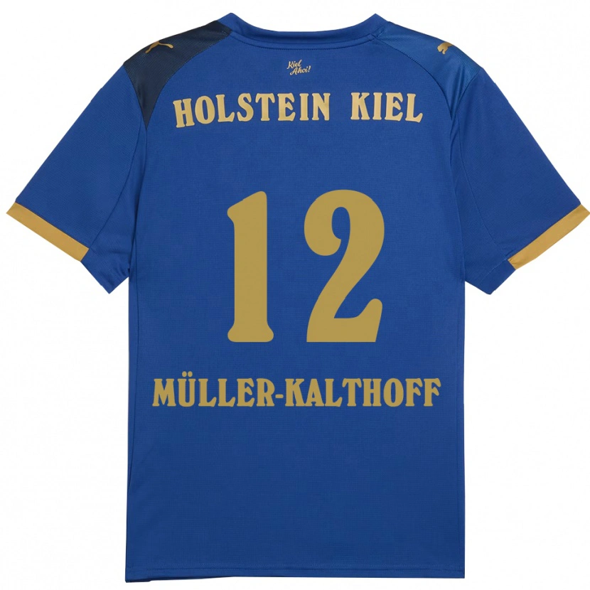 Danxen Damen Henrie Müller-Kalthoff #12 Blau Gold Heimtrikot Trikot 2025/26 T-Shirt Österreich