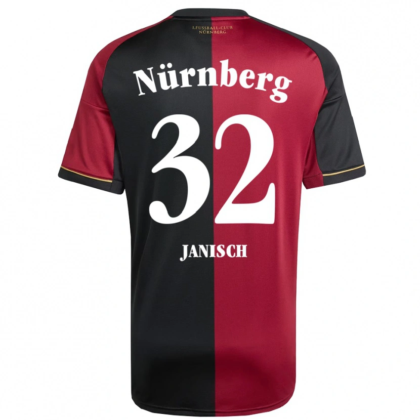 Danxen Damen Tim Janisch #32 Burgunder Schwarz Heimtrikot Trikot 2025/26 T-Shirt Österreich