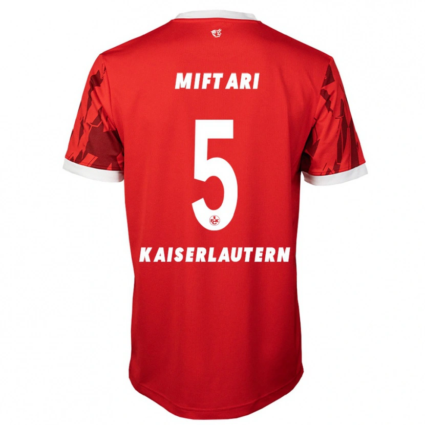 Danxen Damen Drini Miftari #5 Rot Weiß Heimtrikot Trikot 2025/26 T-Shirt Österreich