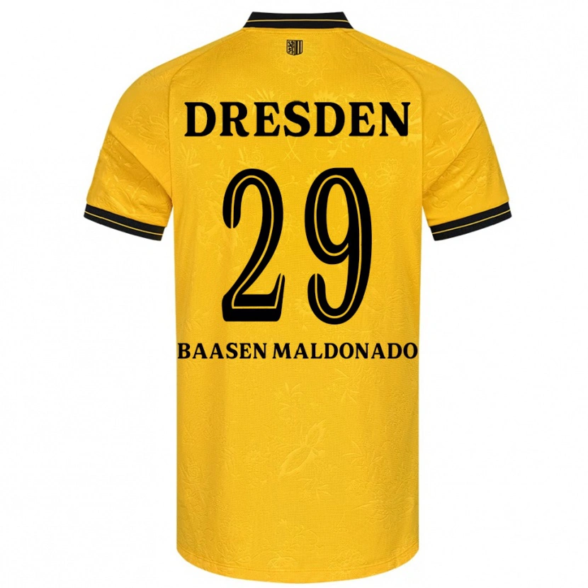 Danxen Damen Luis Baasen Maldonado #29 Gelb Schwarz Heimtrikot Trikot 2025/26 T-Shirt Österreich