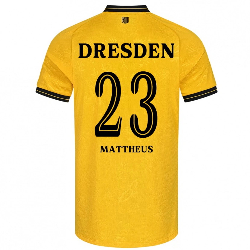Danxen Damen Paul Mattheus #23 Gelb Schwarz Heimtrikot Trikot 2025/26 T-Shirt Österreich