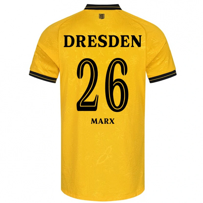Danxen Damen Jan-Hendrik Marx #26 Gelb Schwarz Heimtrikot Trikot 2025/26 T-Shirt Österreich