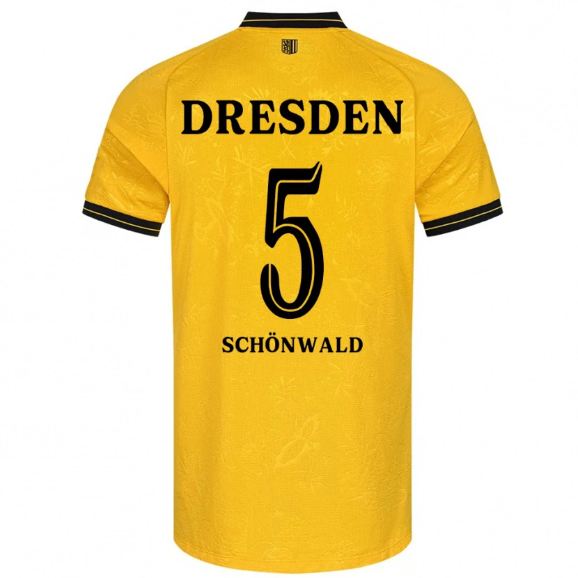 Danxen Damen Laurin Schönwald #5 Gelb Schwarz Heimtrikot Trikot 2025/26 T-Shirt Österreich