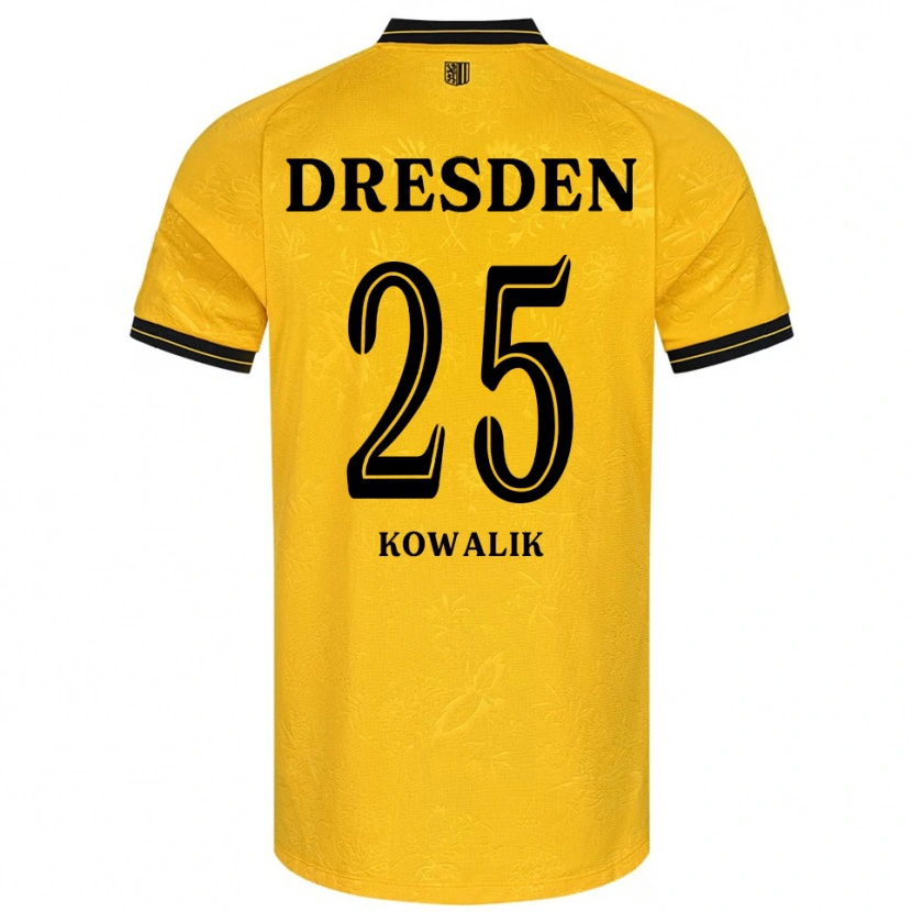 Danxen Damen Ignacy Kowalik #25 Gelb Schwarz Heimtrikot Trikot 2025/26 T-Shirt Österreich