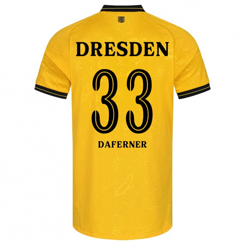 Danxen Damen Christoph Daferner #33 Gelb Schwarz Heimtrikot Trikot 2025/26 T-Shirt Österreich