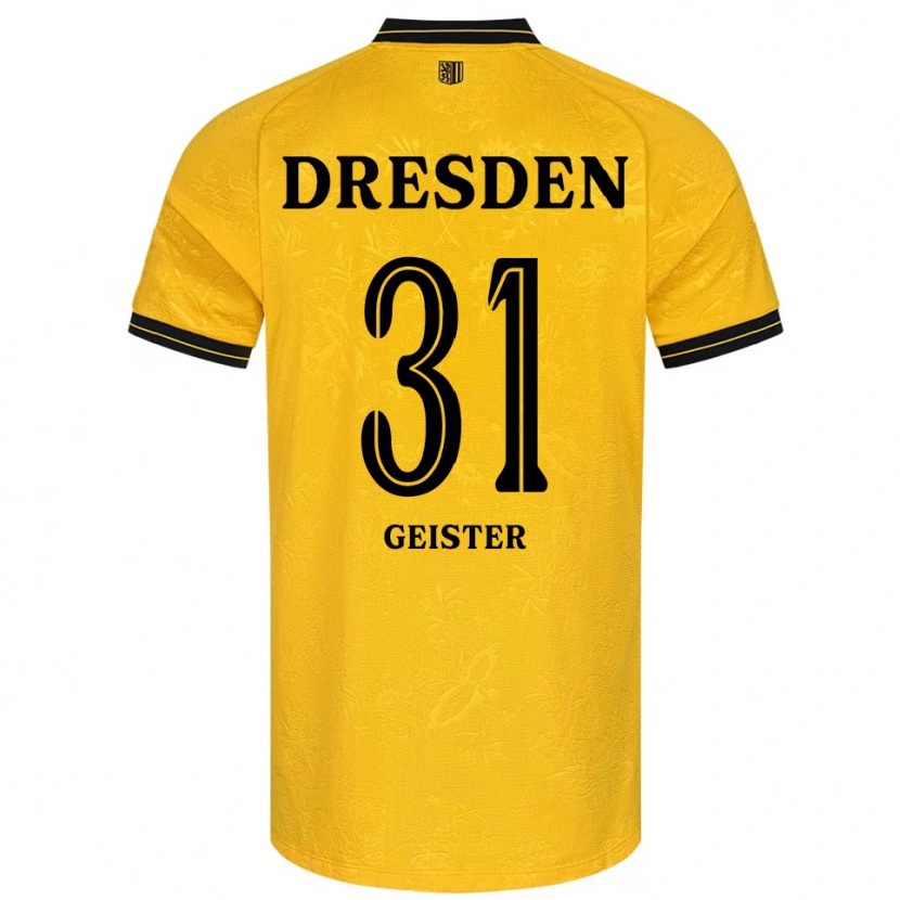 Danxen Damen Jannis Geister #31 Gelb Schwarz Heimtrikot Trikot 2025/26 T-Shirt Österreich