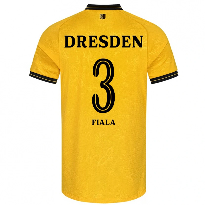 Danxen Damen Matej Fiala #3 Gelb Schwarz Heimtrikot Trikot 2025/26 T-Shirt Österreich