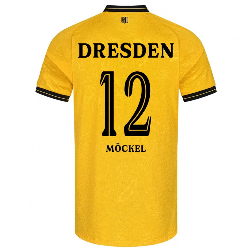 Danxen Damen Richard Möckel #12 Gelb Schwarz Heimtrikot Trikot 2025/26 T-Shirt Österreich