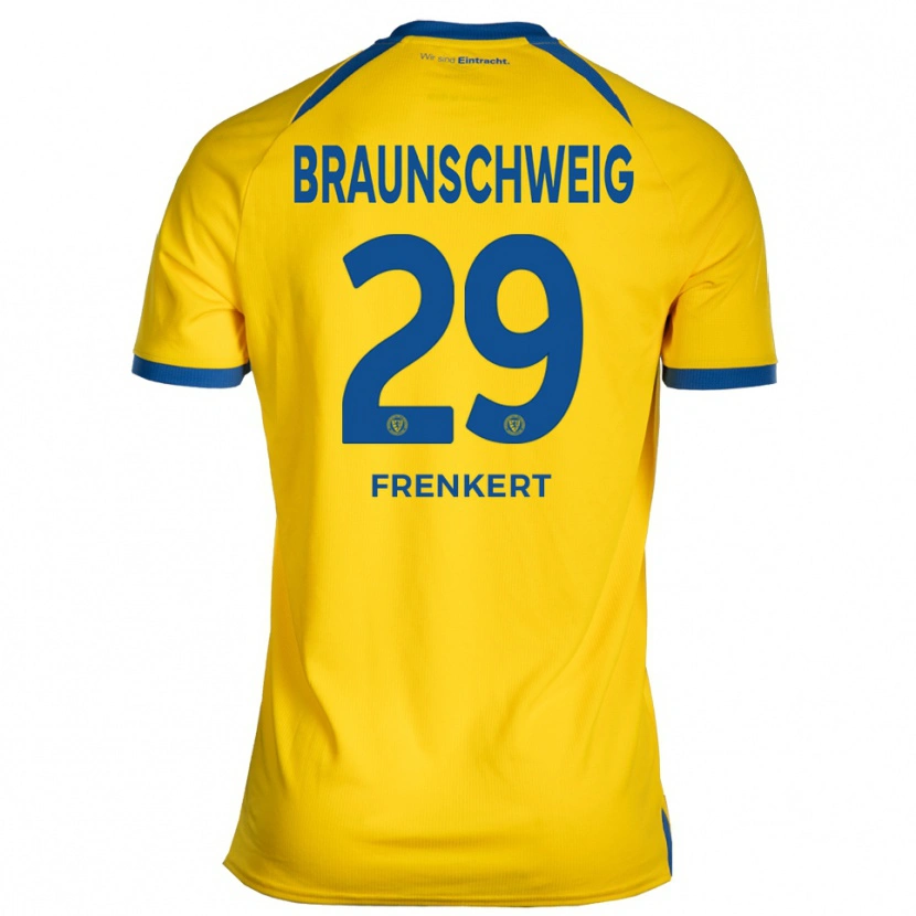 Danxen Damen Lukas Frenkert #29 Gelb Blau Heimtrikot Trikot 2025/26 T-Shirt Österreich