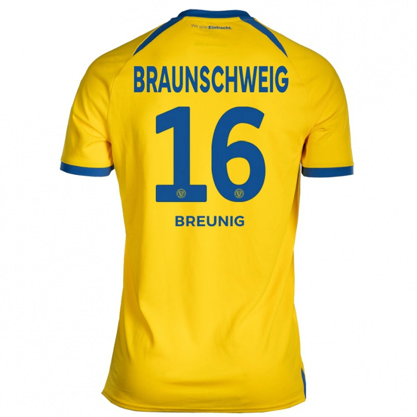 Danxen Damen Louis Breunig #16 Gelb Blau Heimtrikot Trikot 2025/26 T-Shirt Österreich