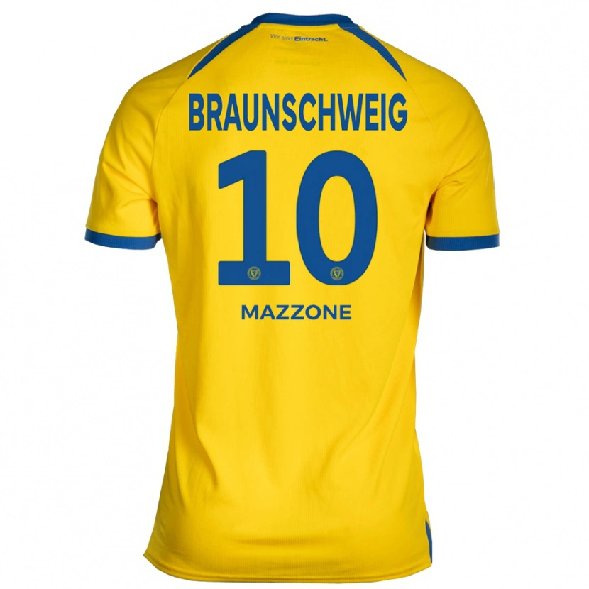 Danxen Damen Matteo Mazzone #10 Gelb Blau Heimtrikot Trikot 2025/26 T-Shirt Österreich