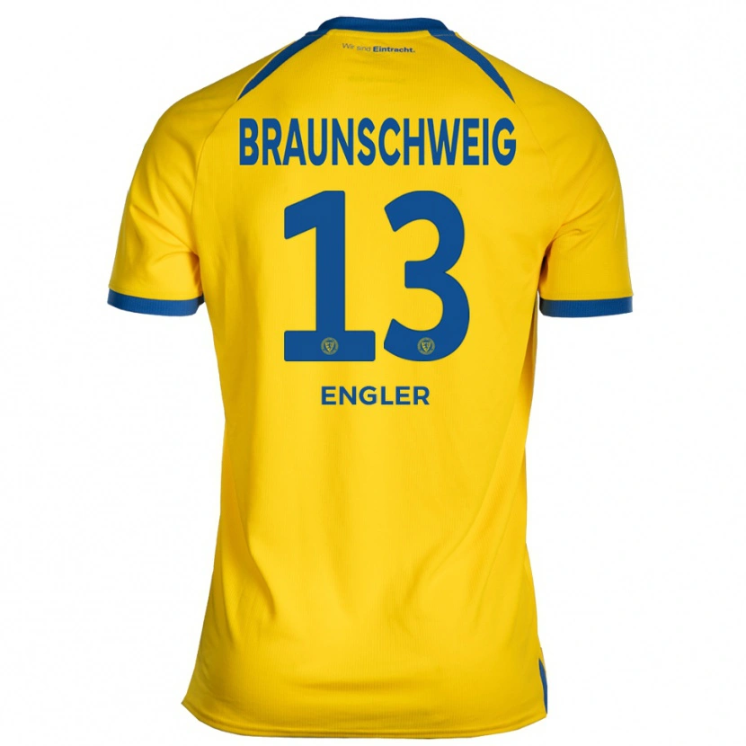 Danxen Damen Jarno Engler #13 Gelb Blau Heimtrikot Trikot 2025/26 T-Shirt Österreich