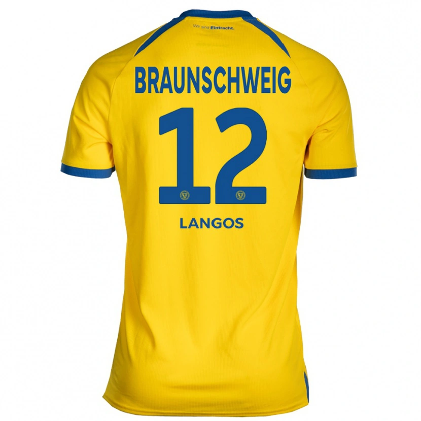 Danxen Damen Thorben Langos #12 Gelb Blau Heimtrikot Trikot 2025/26 T-Shirt Österreich