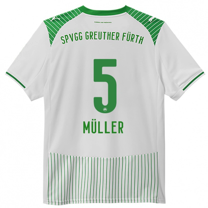 Danxen Damen Linus Müller #5 Weiß Grün Heimtrikot Trikot 2025/26 T-Shirt Österreich
