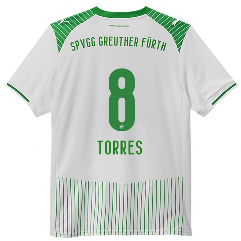 Danxen Damen Lucas Torres #8 Weiß Grün Heimtrikot Trikot 2025/26 T-Shirt Österreich