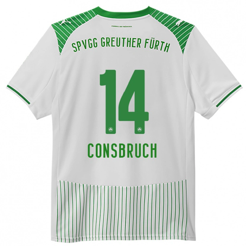 Danxen Damen Jomaine Consbruch #14 Weiß Grün Heimtrikot Trikot 2025/26 T-Shirt Österreich