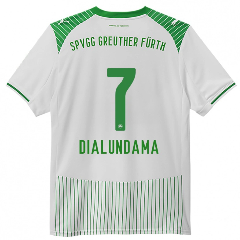 Danxen Damen Emmanuel Dialundama #7 Weiß Grün Heimtrikot Trikot 2025/26 T-Shirt Österreich
