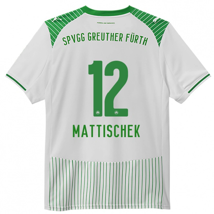 Danxen Damen Jakob Mattischek #12 Weiß Grün Heimtrikot Trikot 2025/26 T-Shirt Österreich