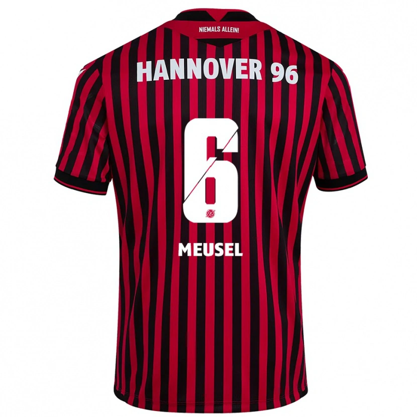 Danxen Damen Julius Meusel #6 Rot Schwarz Heimtrikot Trikot 2025/26 T-Shirt Österreich