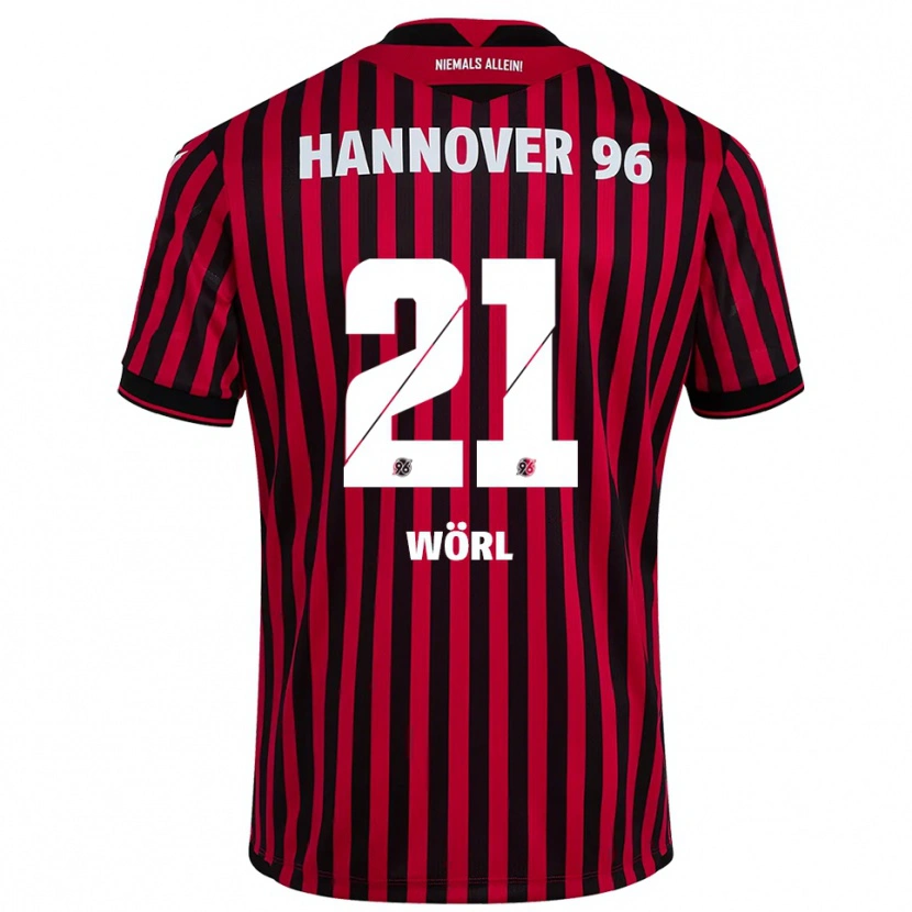 Danxen Damen Marius Wörl #21 Rot Schwarz Heimtrikot Trikot 2025/26 T-Shirt Österreich