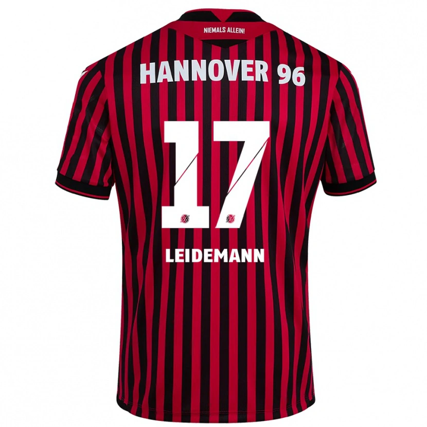 Danxen Damen Lukas Leidemann #17 Rot Schwarz Heimtrikot Trikot 2025/26 T-Shirt Österreich