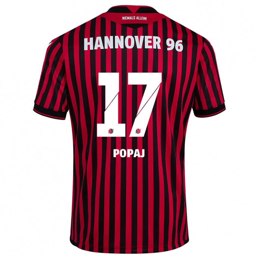 Danxen Damen Erisa Popaj #17 Rot Schwarz Heimtrikot Trikot 2025/26 T-Shirt Österreich