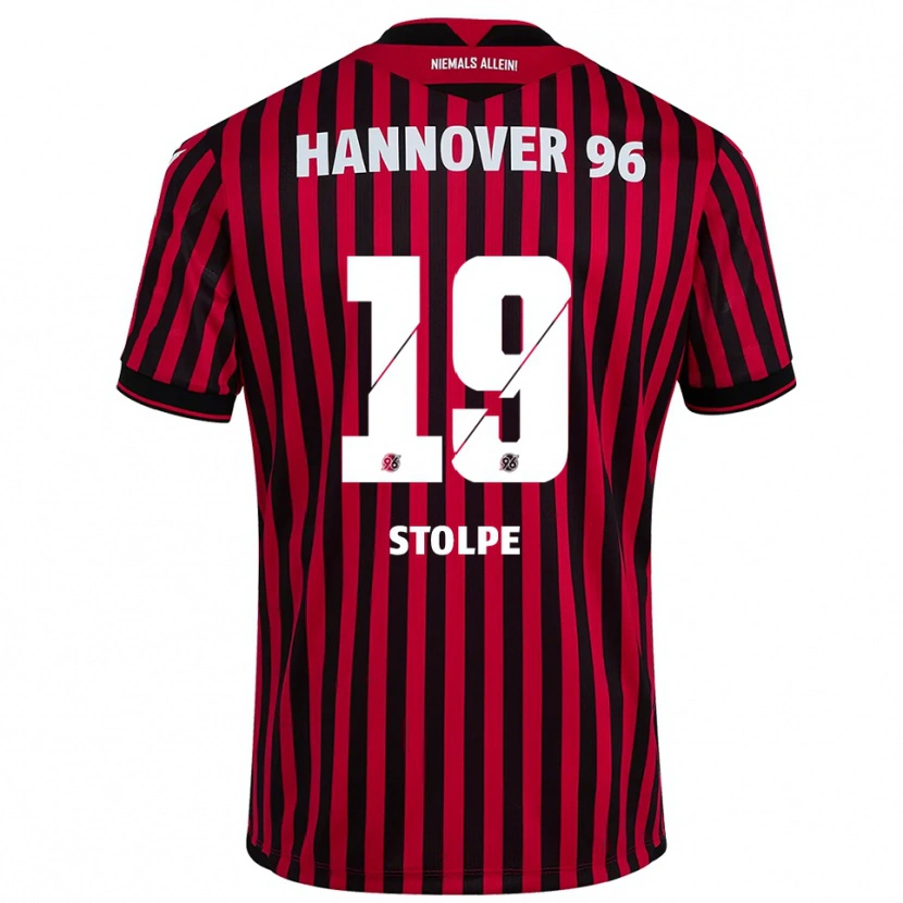 Danxen Damen Robin Stolpe #19 Rot Schwarz Heimtrikot Trikot 2025/26 T-Shirt Österreich