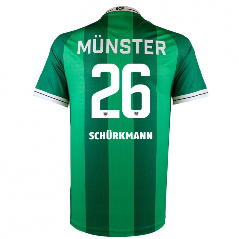 Danxen Damen Christopher Schürkmann #26 Grün Weiß Heimtrikot Trikot 2025/26 T-Shirt Österreich