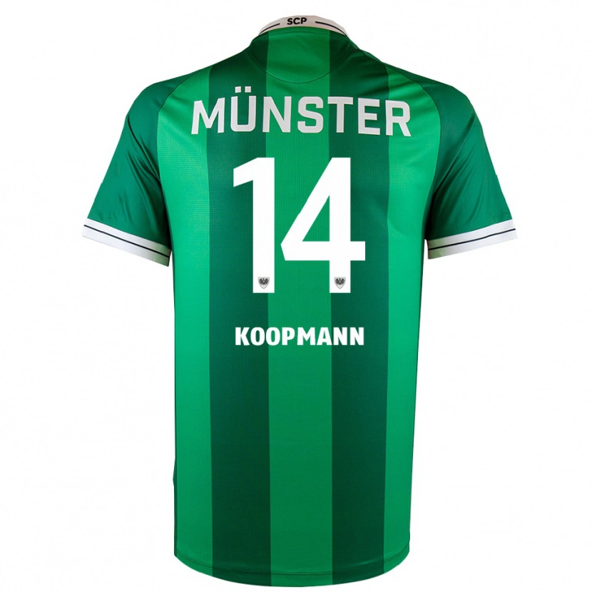 Danxen Damen Pascal Koopmann #14 Grün Weiß Heimtrikot Trikot 2025/26 T-Shirt Österreich