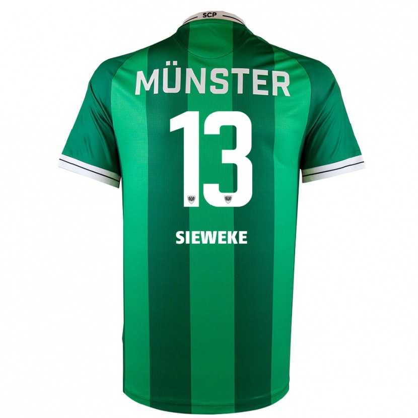 Danxen Damen Henri Sieweke #13 Grün Weiß Heimtrikot Trikot 2025/26 T-Shirt Österreich