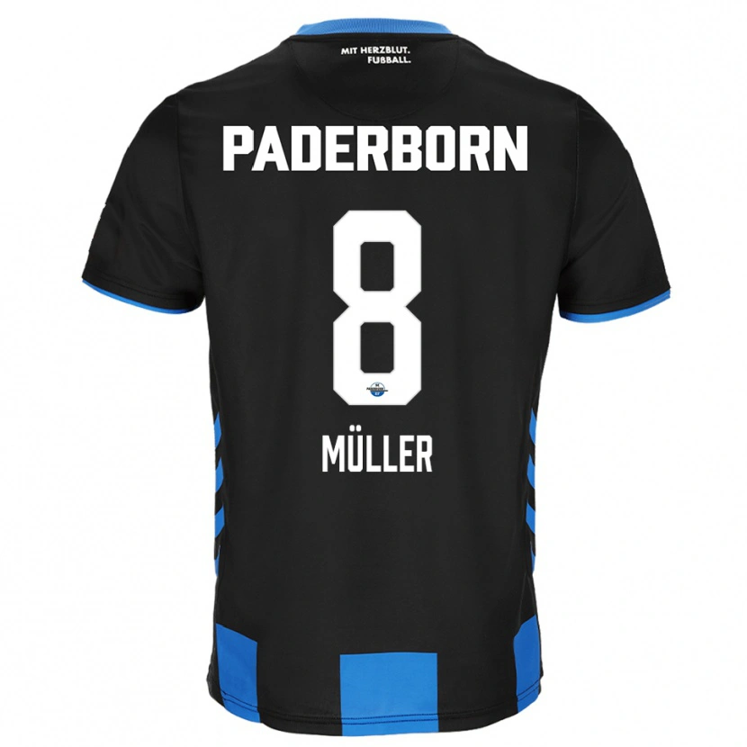Danxen Damen Carlos Müller #8 Schwarz Blau Heimtrikot Trikot 2025/26 T-Shirt Österreich